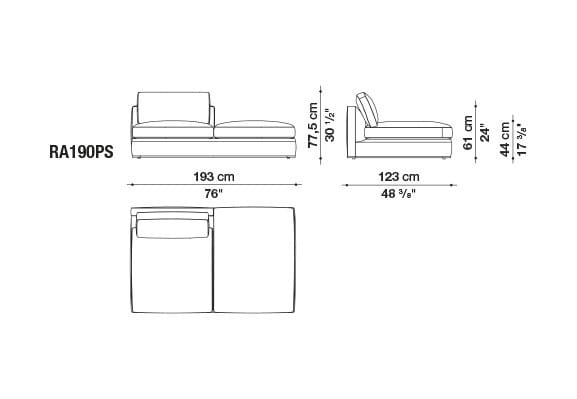 Ткань диван B&B Italia Ричард ARCH-00082196 - Вид №53