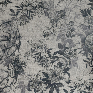 SICIS Bucolico Black Tela Grey Vetrite Tile