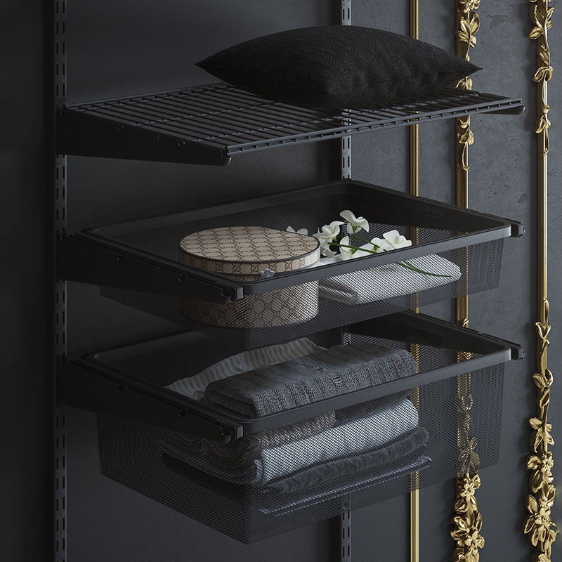 Корзина мелкосетчатая , 555х410х185 мм, чёрный LJPS0324 Public Steel Россия  - Вид №1