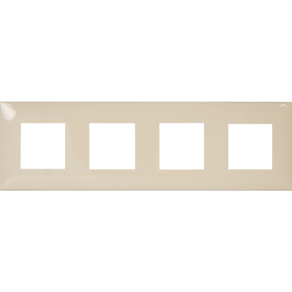 Рамка для розеток и выключателей DKC Avanti 4 поста цвет ванильная дымка STLM-2183299