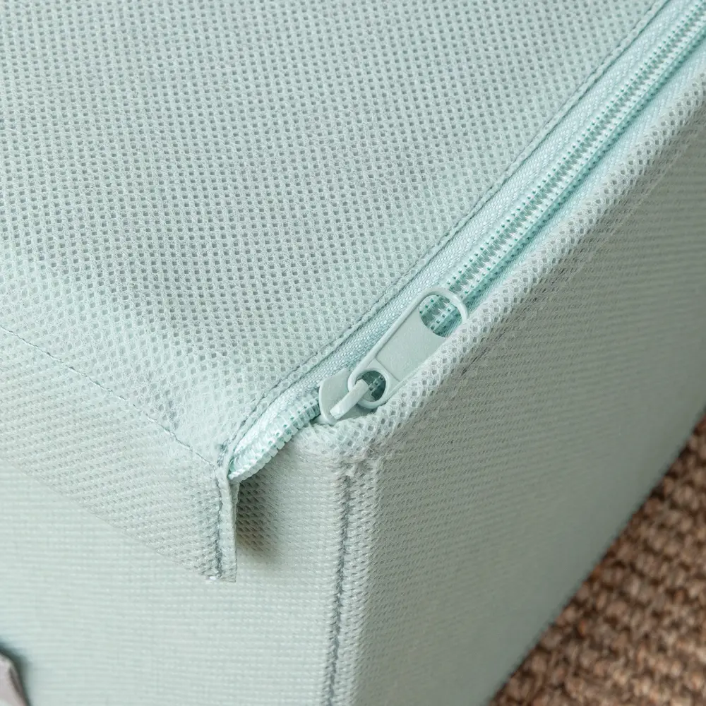 Короб с крышкой Spaceo Laguna 5, 360x165x280 мм, 16 л, нетканый, цвет зеленый Home STLM-2198279 - Вид №5