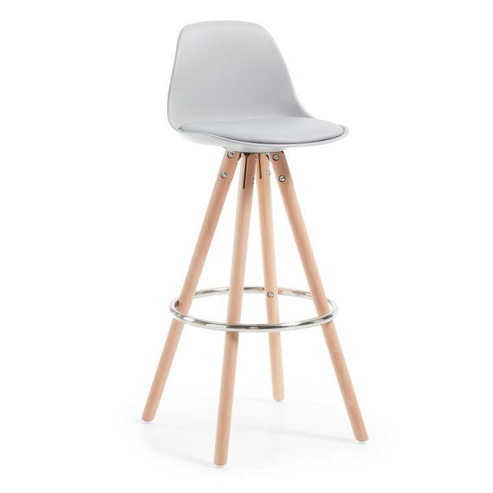 036131 Барный стул серый La Forma Stag  - Вид №4