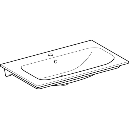 122255000 Встраиваемая раковина Geberit Renova Plan Geberit  - Вид №1