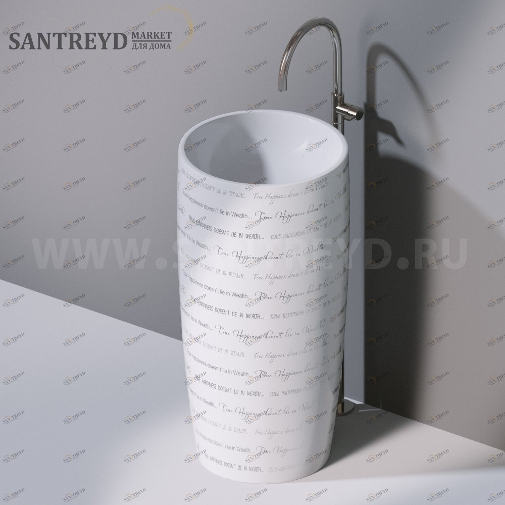 L103T0R0VT.420P Напольная раковина стоящая круглая A. e T. Italia PILLAR AeT ITALIA