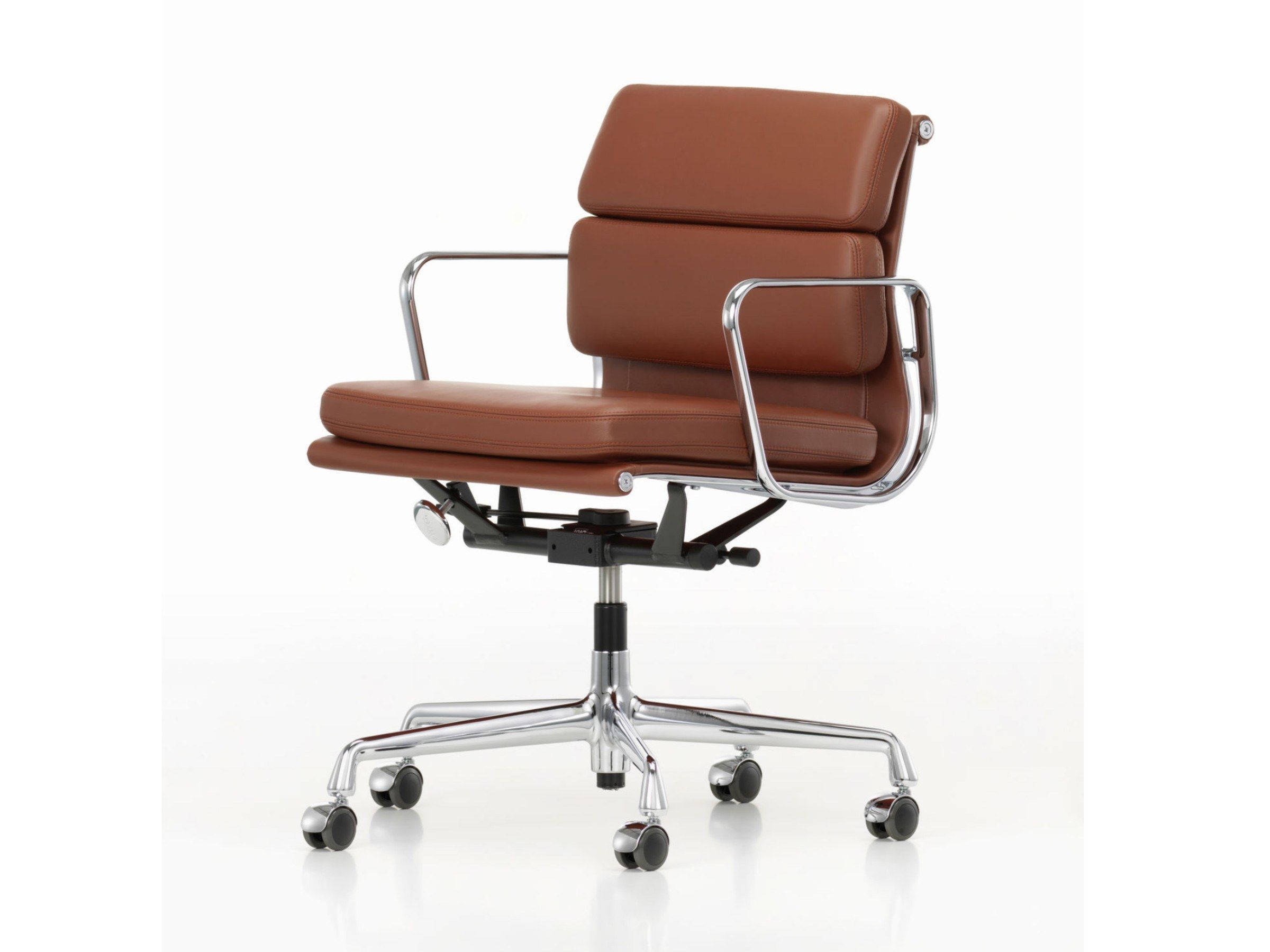 5 спиц подлокотник кожаный поворотный операционный офисный стул VITRA Eames Soft Pad Group ARCH-00124733
