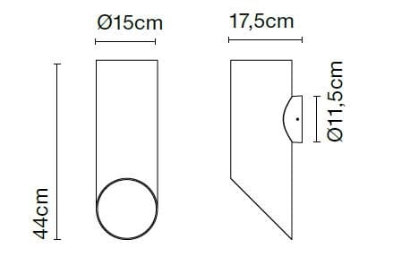 Алюминиевый светодиодный наружный настенный светильник Marset ARCH-00041102 - Вид №1