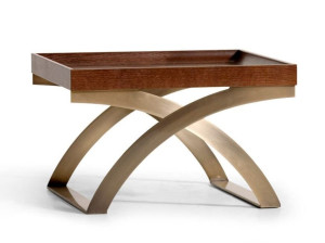 Квадратный журнальный столик с подносом