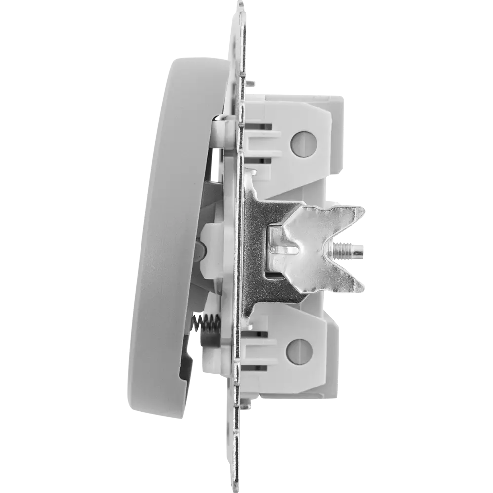 Выключатель встраиваемый Onekeyelectro 1 клавиша с самовозвратом цвет серый Florence STLM-2095752 - Вид №3