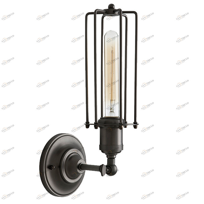 Бра настенное черное Hearst 109096 EICHHOLTZ ПОД СТАРИНУ, ФОНАРЬ 00-3879456 Бронза;черный 
