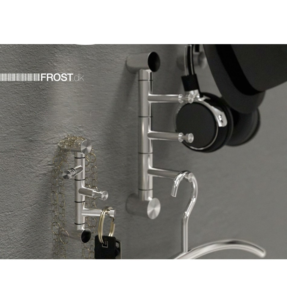 FROST Вешалка для верхней одежды 1 » полированная Нержавеющая сталь Полированный O1904-1  - Вид №2