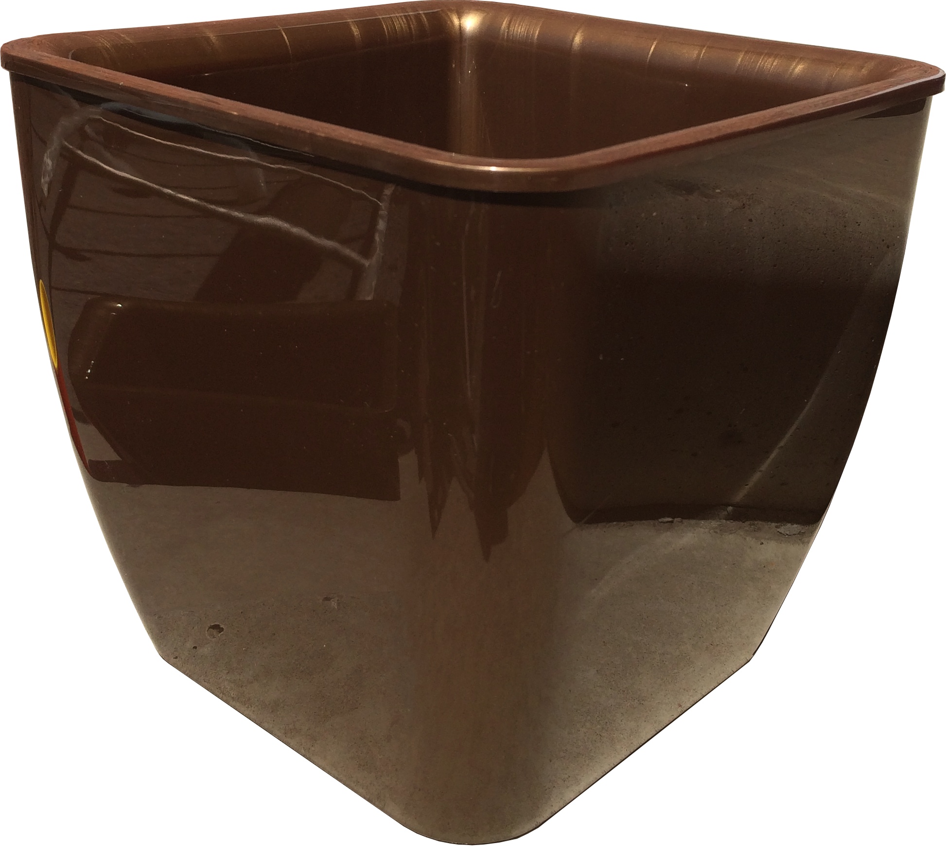 150-10 Горшок д. цветов Square couleurs 14л(7,3л) Бронза кор. Цветочная коллекция 