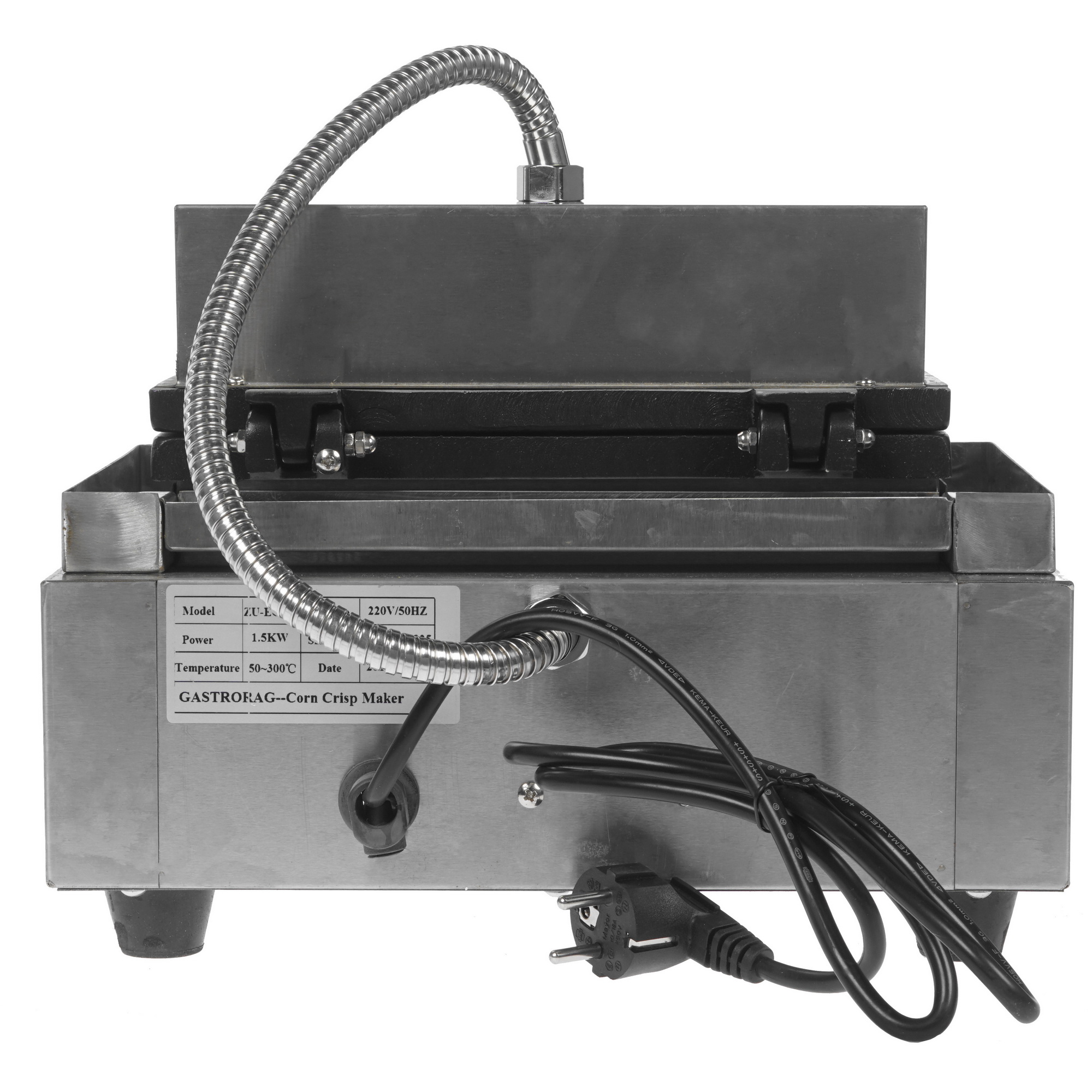 8107569 Вафельница GASTRORAG ZU-EG-5B серебристый STDN-0138678 - Вид №4