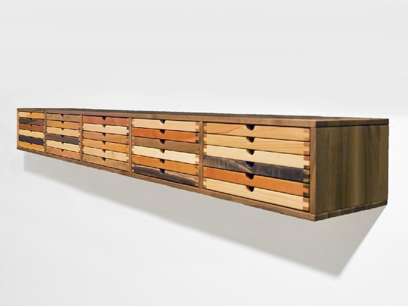 sixay furniture Подвесной буфет из дерева с ящиками Sixtematic 6242100  - Вид №4