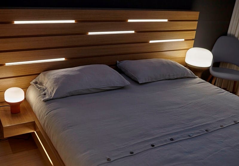 Алюминиевая и стеклянная светодиодная настольная лампа Martinelli Luce DELUX ARCH-00021742 - Вид №7