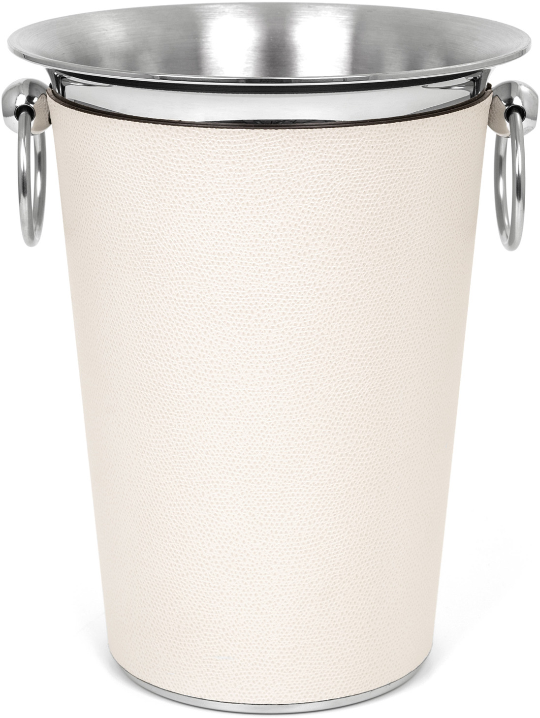 Ведро для шампанского - Ø 19,5X В24,5 см / зернистая кожа_earth