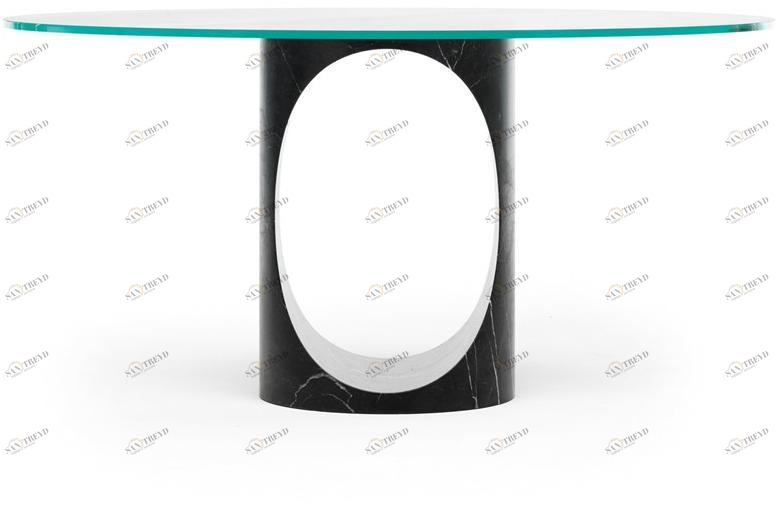EPÒNIMO Круглый мраморный стол и стеклянная столешница Roll Rl001