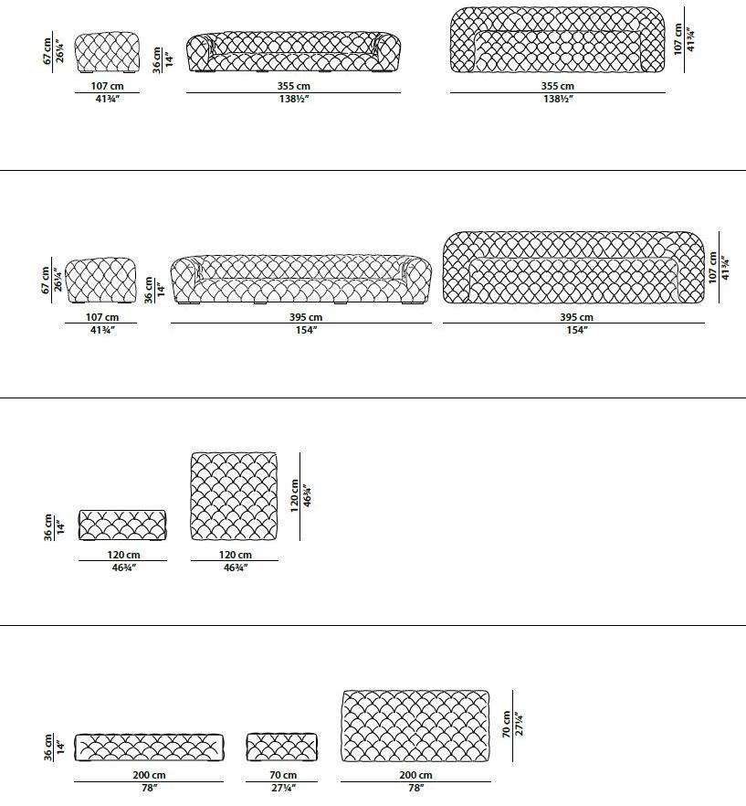 BAXTER Кожаный диван с тафтингом Chester moon sun-id-1439585 - Вид №8