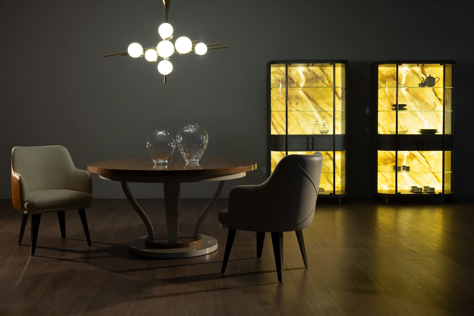 Латунный светодиодный потолочный светильник Greenapple FLUTE ARCH-00042624 - Вид №3