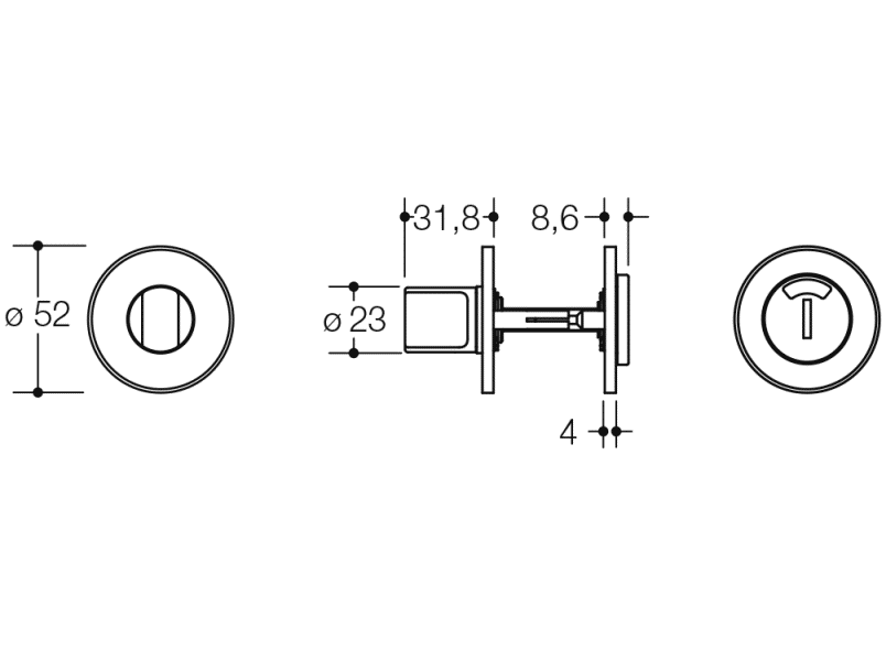 306.23VINR туалетная розетка HEWI Komponenten | Ersatzteile  - Вид №1