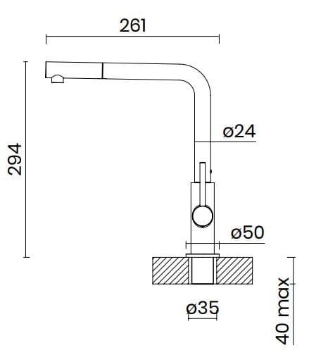 Смеситель для кухни с одной ручкой TASCA BREDA ARCH-00090529 - Вид №8