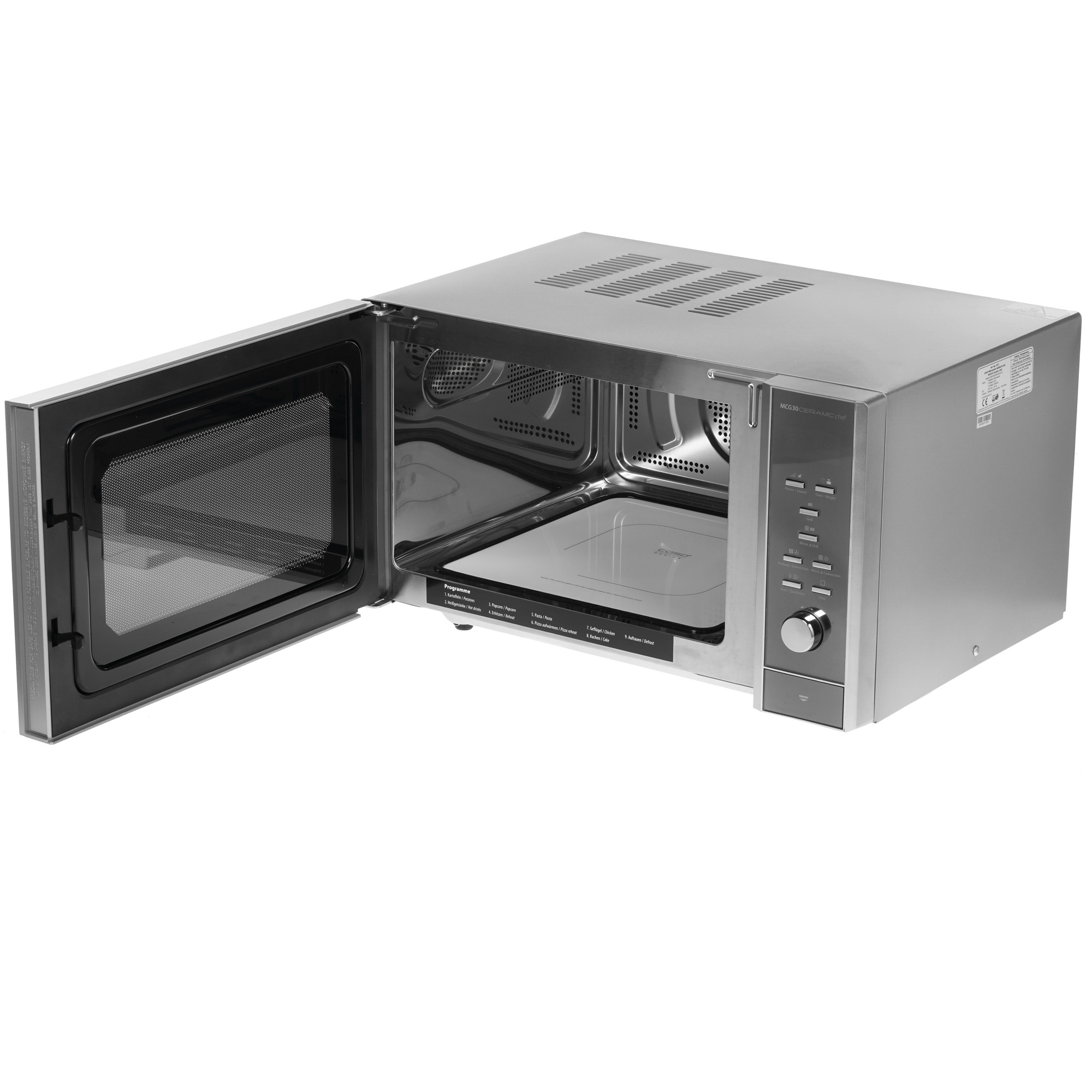1117011 Микроволновая печь CASO MCG 30 Ceramic Chef серебристый STDN-0095925 - Вид №4
