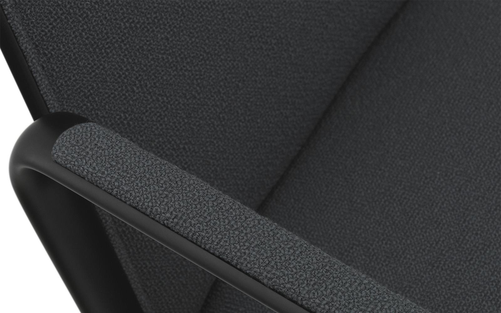 605468 Pad Lounge Chair High Swivel Black Alu Black / Yoredale Normann Copenhagen  - Вид №2