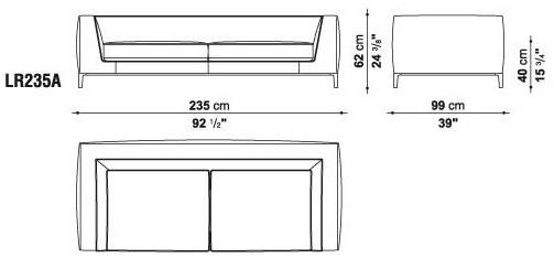 Maxalto Модульный угловой диван из ткани Lucrezia sun-id-1346409 - Вид №20