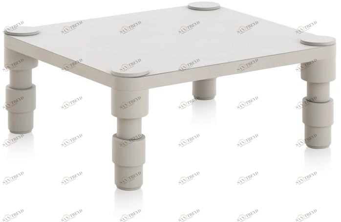 GAN Квадратный садовый стол из термо-лакированного алюминия Garden layers sun-id-1363882