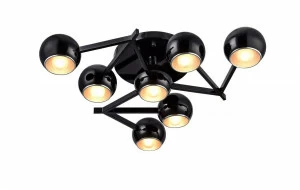 Потолочная люстра ST Luce Rottura SL853.402.07 ST LUCE ДИЗАЙНЕРСКИЕ, ROTTURA BLACK 058400 Черный