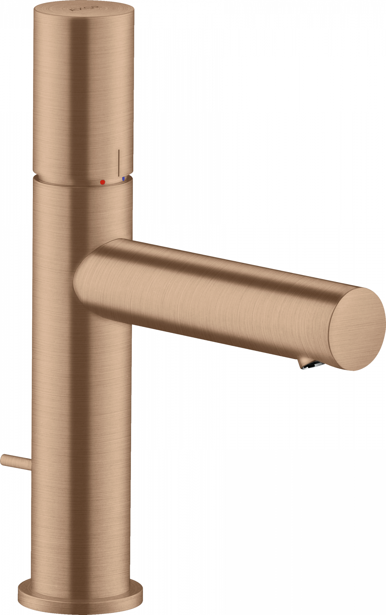 45001310 Смеситель для раковины 110, однорычажный, с нулевой ручкой, со сливным гарнитуром AXOR UNO