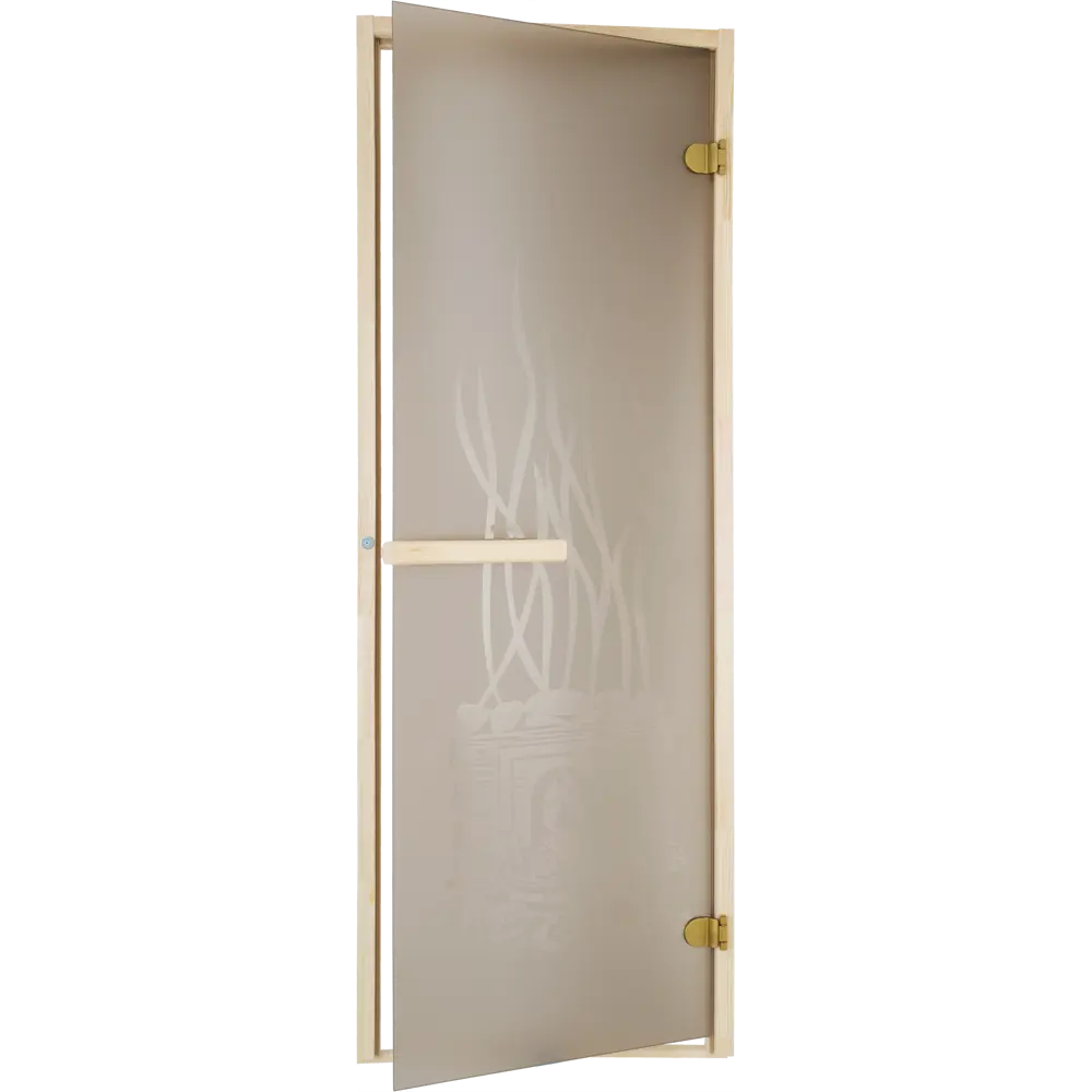 Дверь для сауны стеклянная бронза с рисунком 69x189 см двусторонняя Santreyd STLM-2033066 - Вид №9