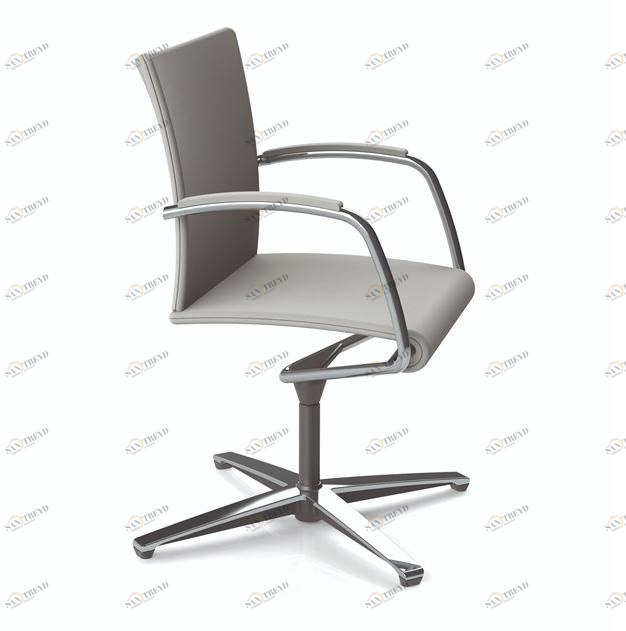 ZÜCO Стул для конференций из ткани с 4 спицами и подлокотниками Vista re Vr 112