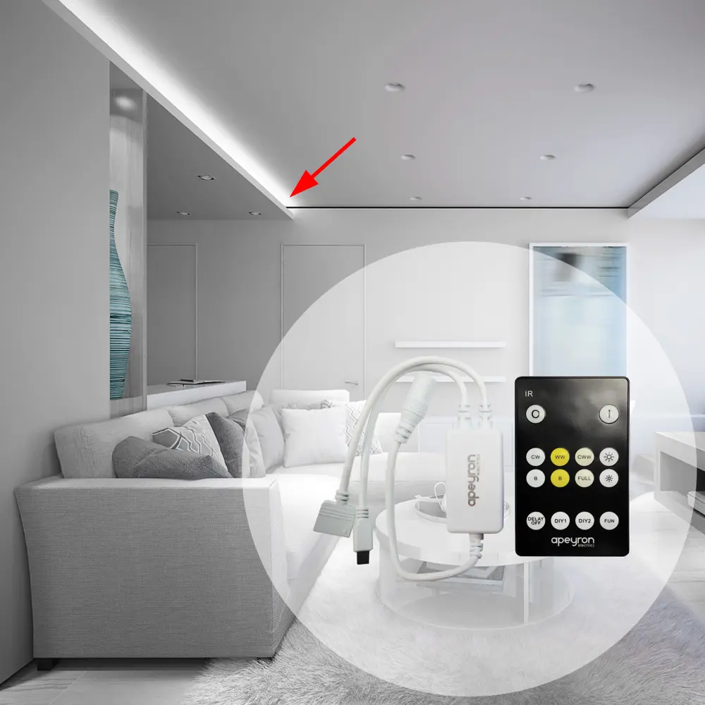 Контроллер APEYRON для светодиодных лент 12/24В с радиоуправлением 88110353 STLM-0076831 - Вид №6