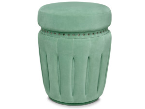 Круглый бархатный пуф