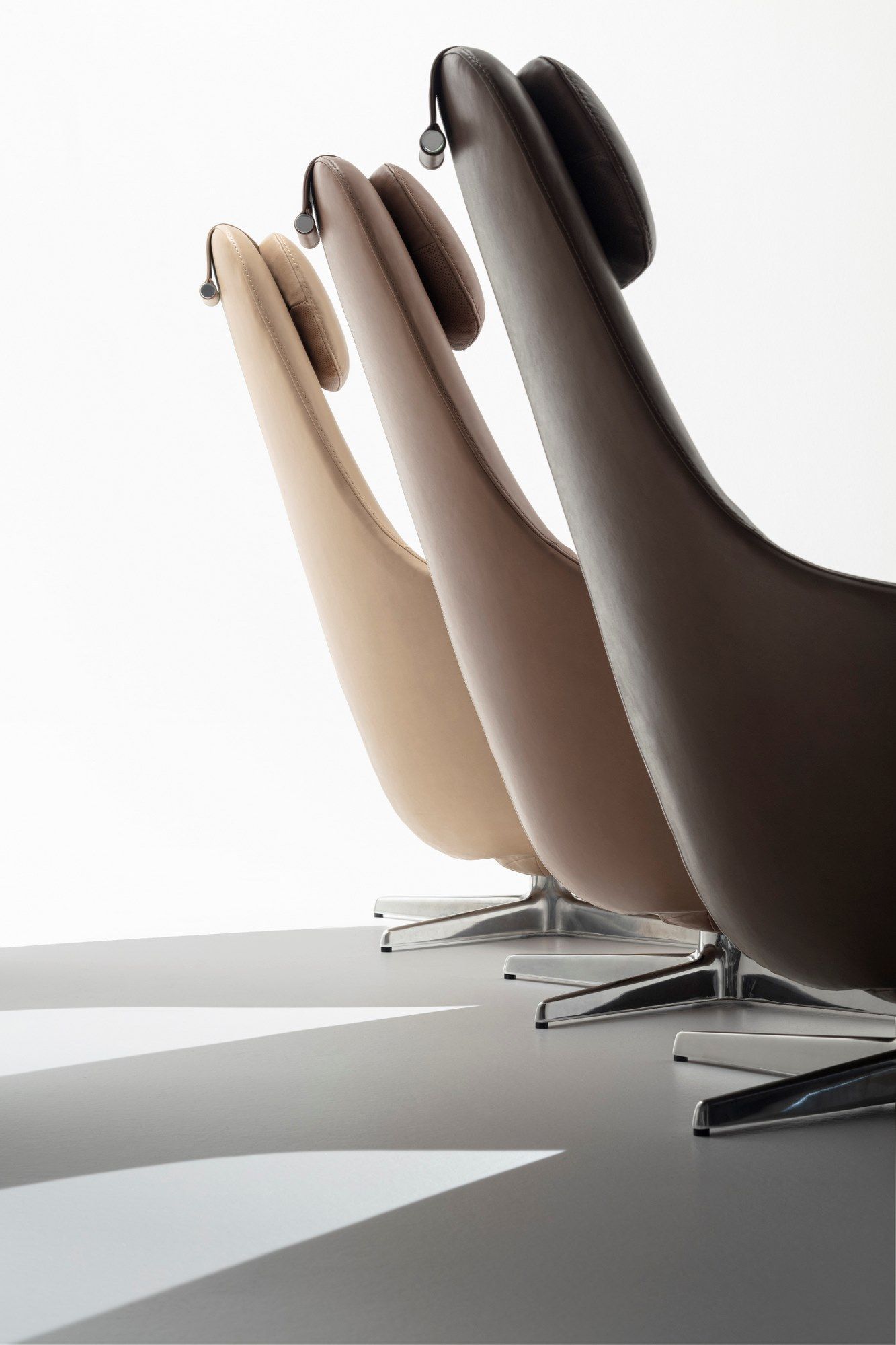 Кожаное кресло с подголовником B&B Italia Harbor ARCH-00152313 - Вид №4