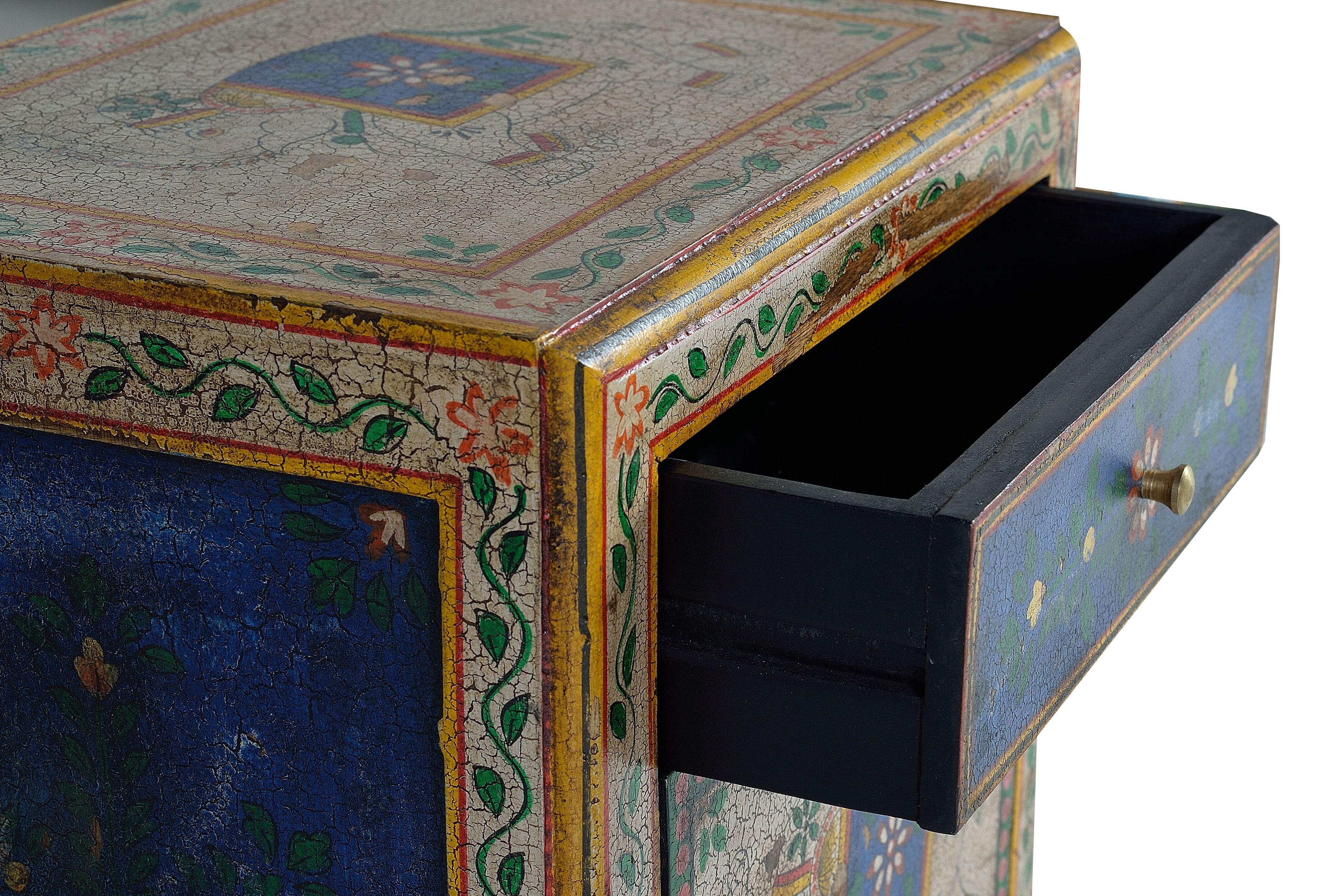 Прямоугольная тумбочка из манго с ящиками Giner y Colomer 1395 ARCH-00090374 - Вид №4