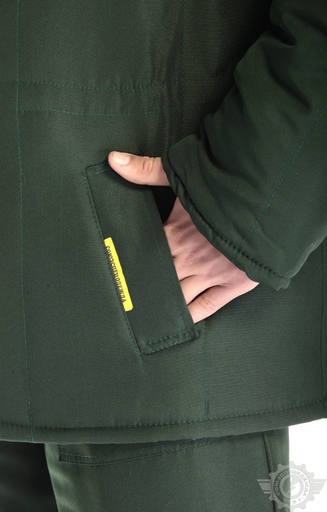 62267 Костюм "Дон" зеленый  Зимняя спецодежда  размер 64-66/182-188  - Вид №9