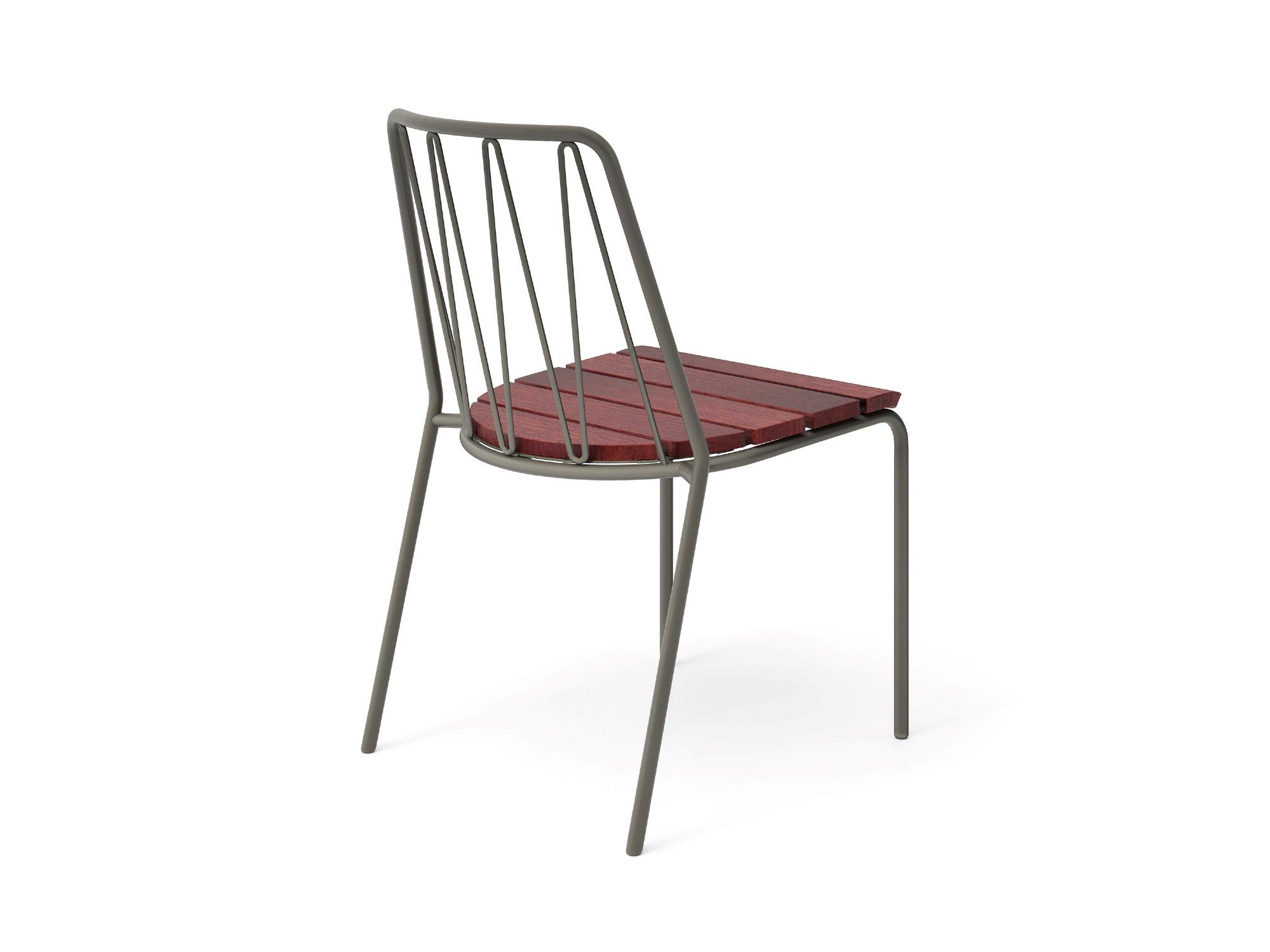 Стул из стали и дерева Nola Industrier Rousseau ARCH-00065400 - Вид №1