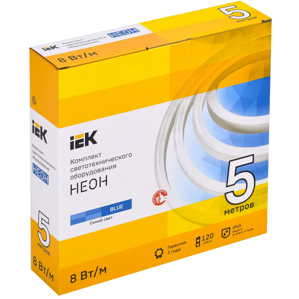 Комплект светодиодной ленты IEK Неон LSR5-2835B120 120 диод 8 Вт/м 220 В 50 мм IP65 5 м синий свет 85339497 STLM-2146364  - Вид №8