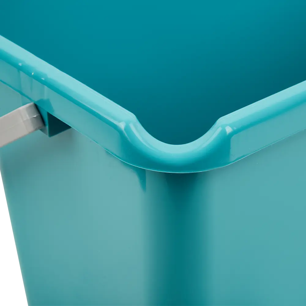 Ведро хозяйственное прямоугольное Hitt 14 л полипропилен цвет бирюзовый STLM-2136660 - Вид №1