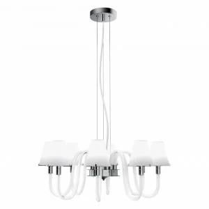 Подвесная люстра Lightstar Bianco 760086 LIGHTSTAR ДИЗАЙНЕРСКИЕ, BIANCO 056071 Белый