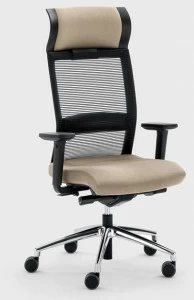 Viganò Офисное кресло на козелке из ткани с подголовником Winner