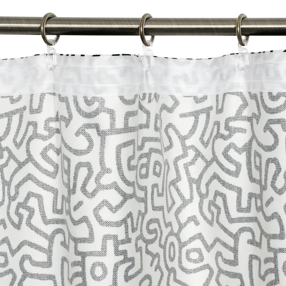 Штора на ленте Pop Art, 160x280 см, абстракция, цвет белый GARDEN STLM-2177561 - Вид №3