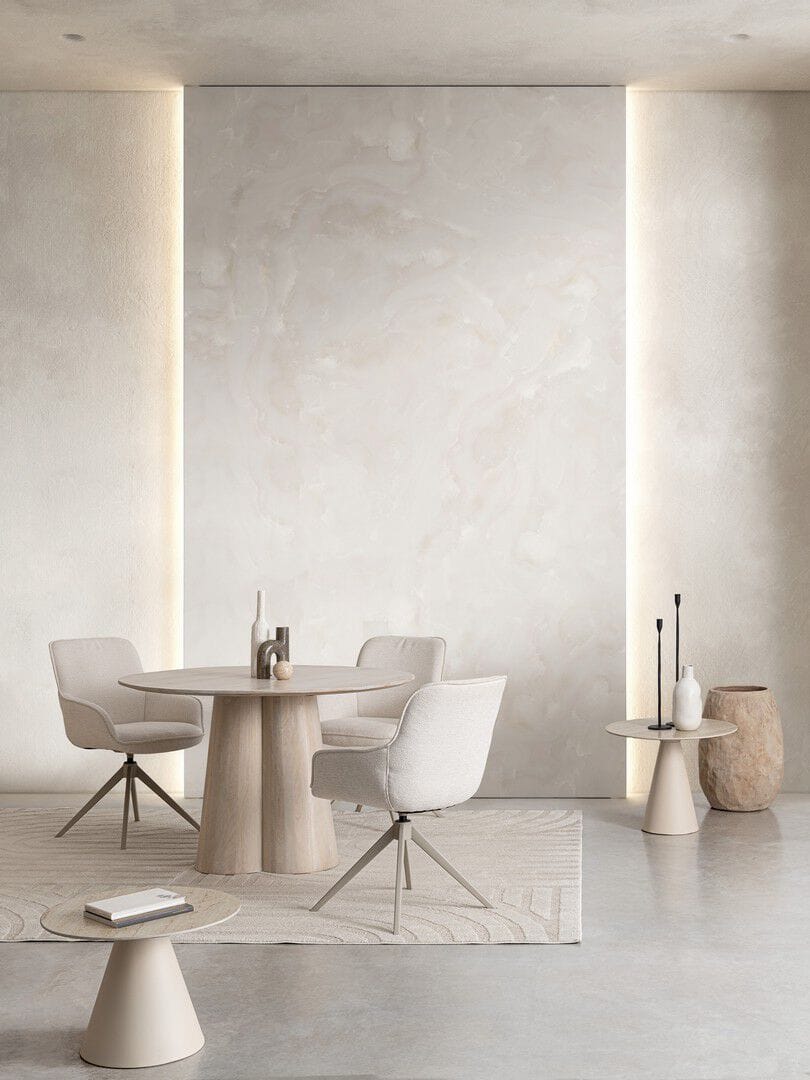 Тканевый поворотный стул с подлокотниками BIZZOTTO MATILDA ARCH-00004063