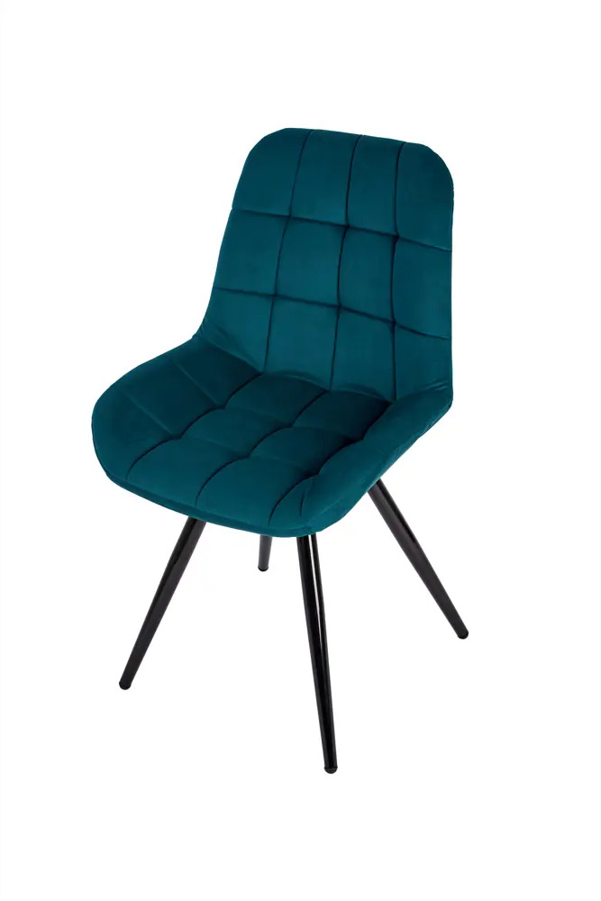 91729687 Комплект обеденных стульев 2 шт Polini Home verona sm 53х89х58 см велюр цвет темно-зеленый STLM-0874634