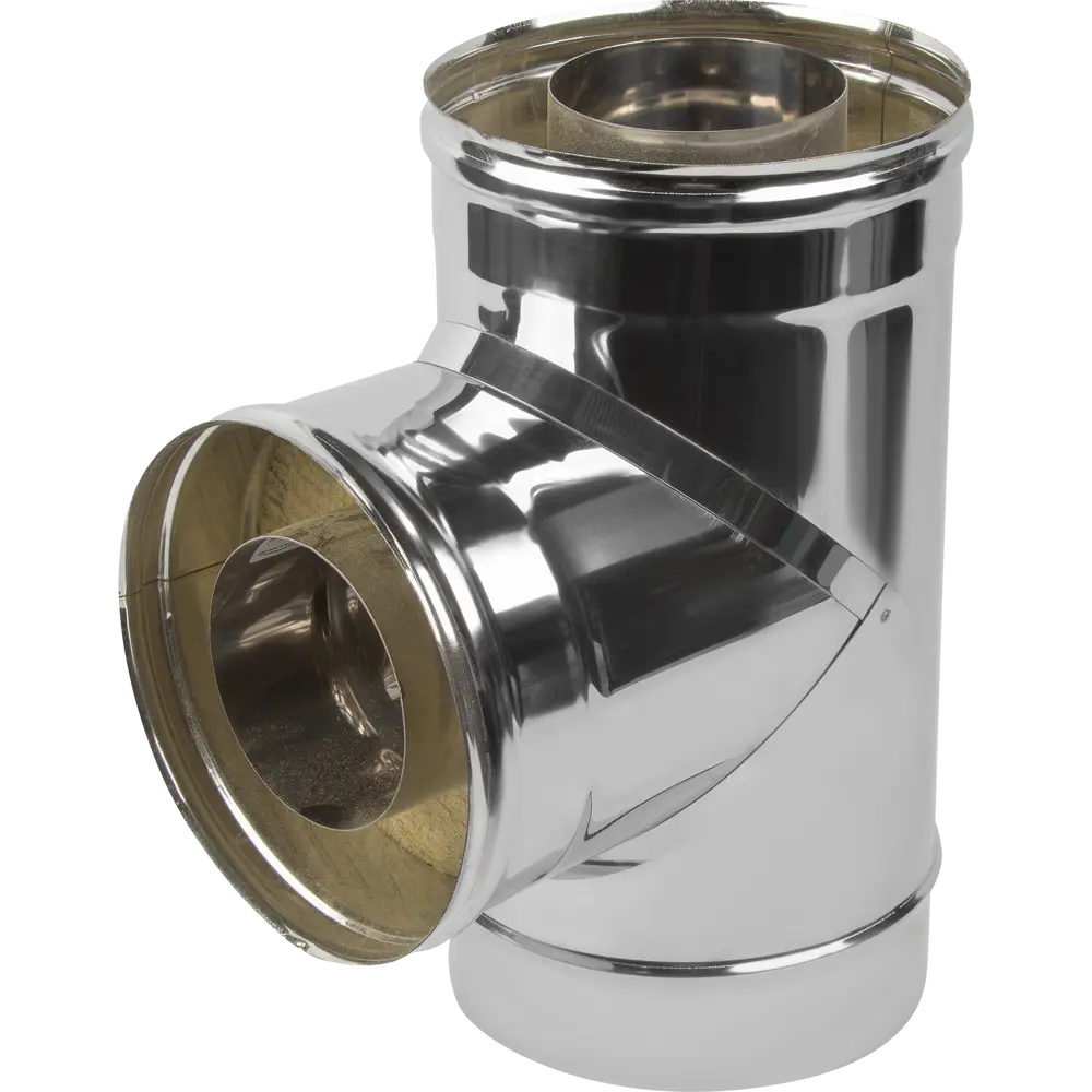 Сэндвич-тройник Металлик и Ко 90° 430/0.8 мм D115x200 мм STLM-2039587