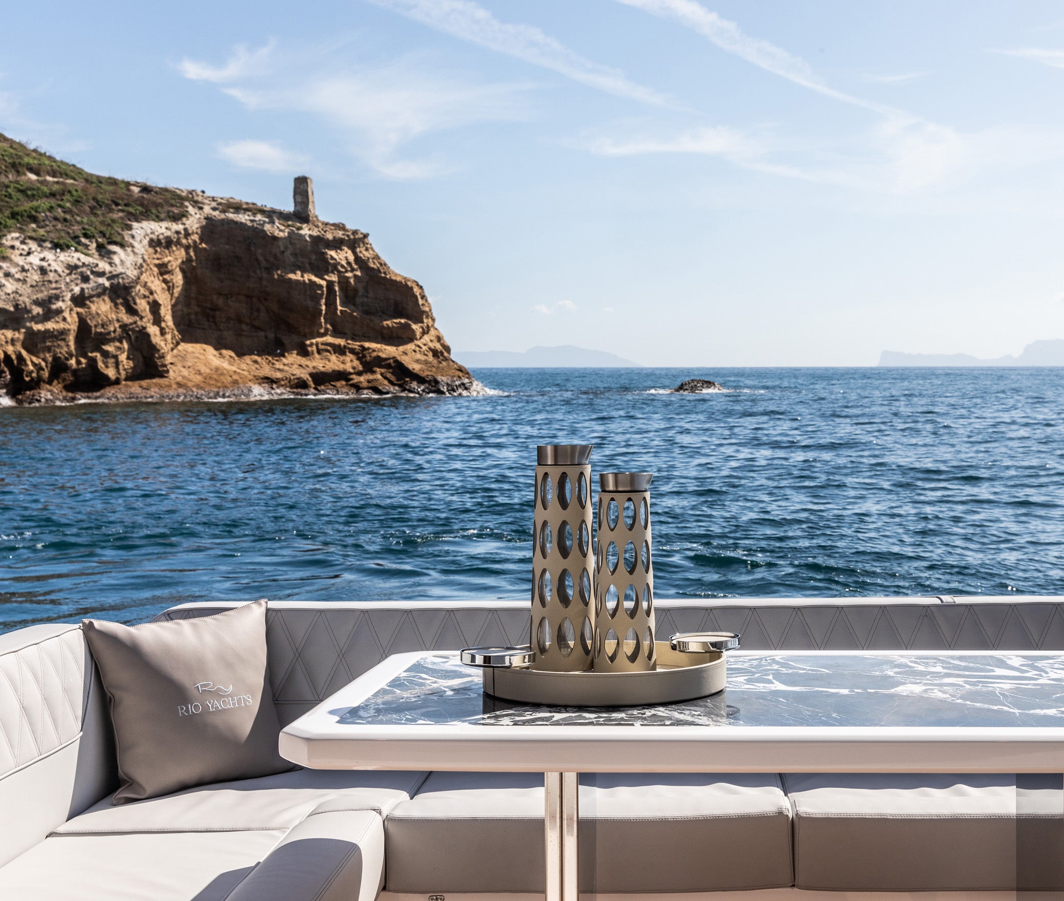 Графин Marghe - 1 л - Ø 9X В 30,5 см / зернистая кожа_манго Pinetti 00.1368.029.036 - Вид №3