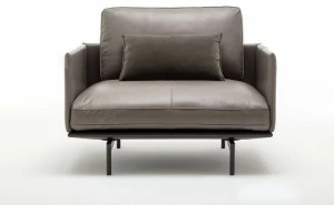 Rolf Benz Кожаное кресло с подлокотниками Rolf benz 535 liv