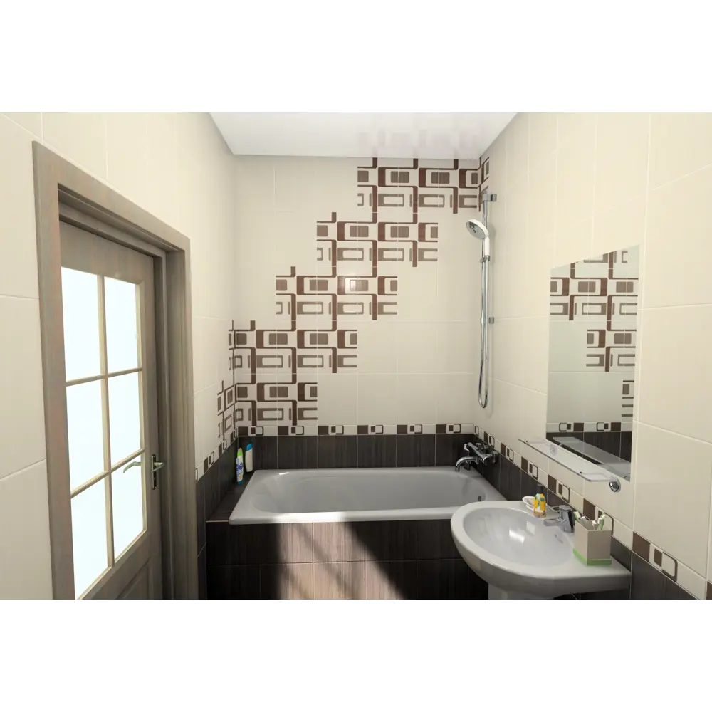 Плитка настенная Golden Tile «Вельвет» 25х33 см 1.65 м2 цвет бежевый 12827136 STLM-2107717 - Вид №4