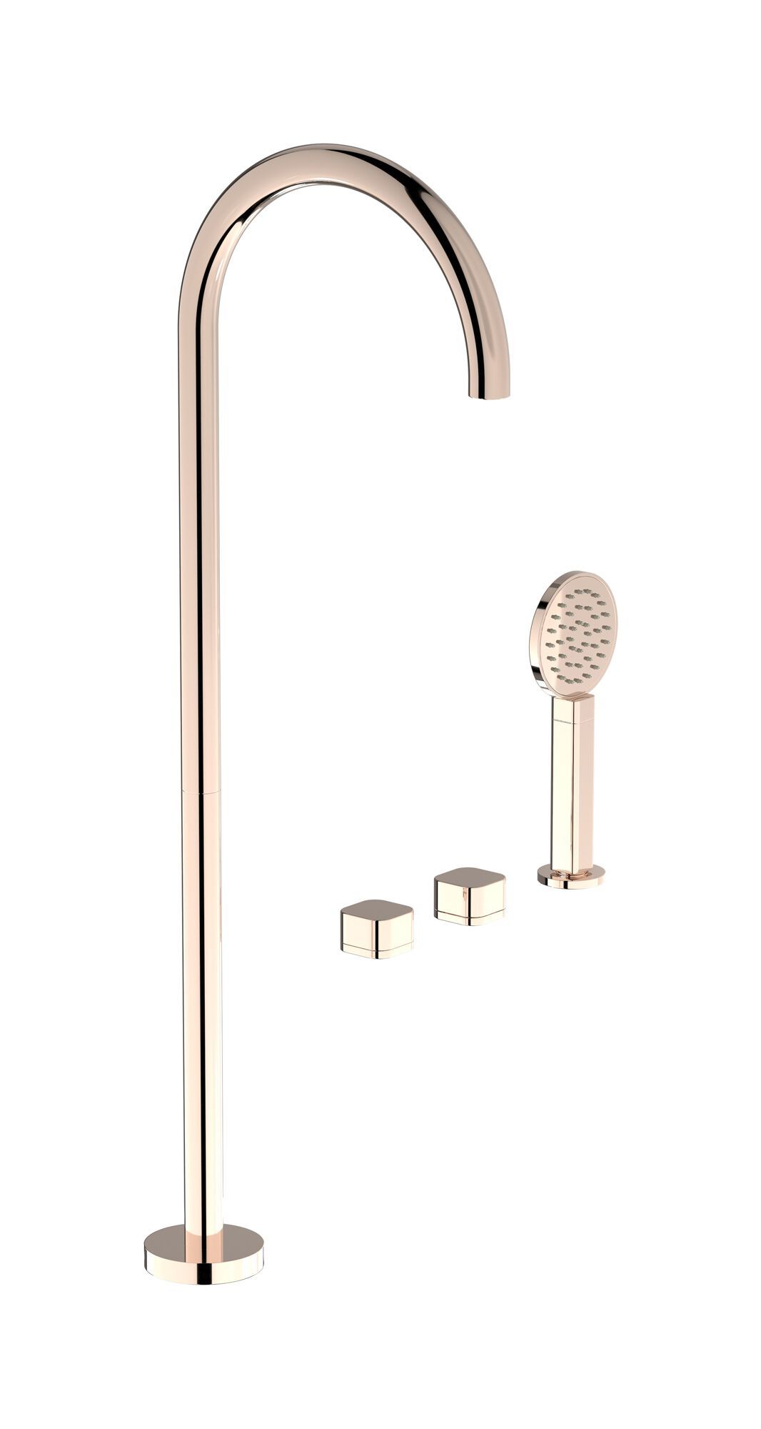 Смеситель для ванны с 4 отверстиями и ручным душем IB гелий ARCH-00026037 - Вид №6